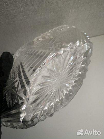 Конфетница хрусталь,ссср