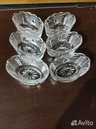 Солонка хрустальная СССР