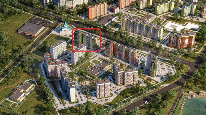 2-к. квартира, 59,2 м², 12/17 эт.