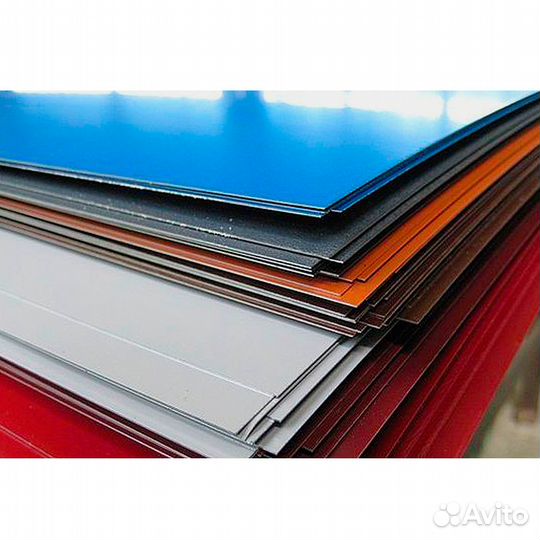 Лист металл-кий гладкий 1250х2000х0,5мм.Цвет-Вишня