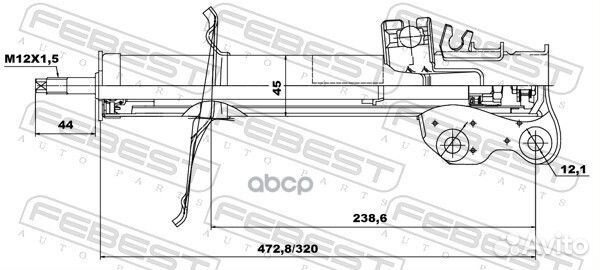 Амортизатор передний левый GAS.twin tube 026666