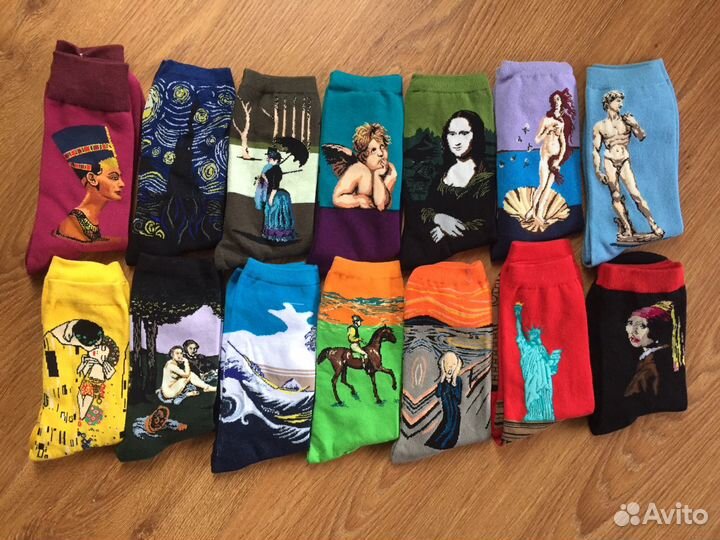 Носки с принтом да