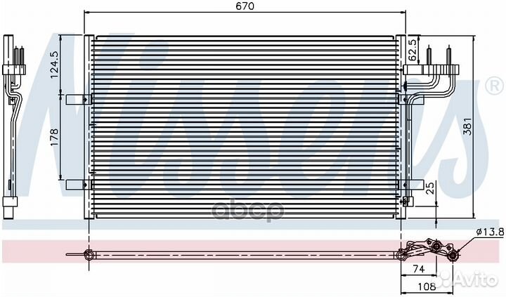 Радиатор кондиционера ford: c-max 1.6/1.6 tdci