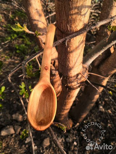 Лопатка, ложка, вилка деревянные набор Handmad