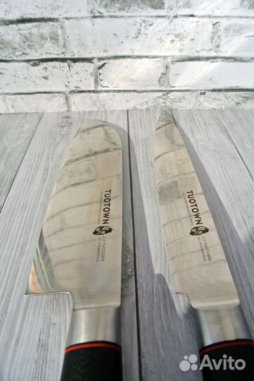 Сантоку и Карвинг дамасская сталь