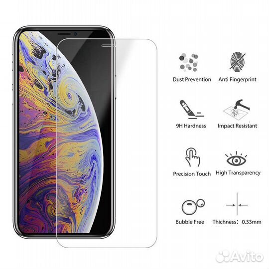 Защитное стекло iPhone X, Xs,11pro