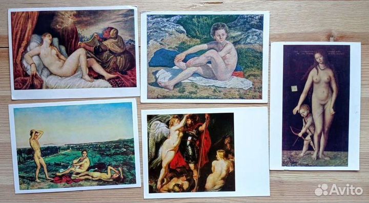 Обнаженная натура, 12 открыток