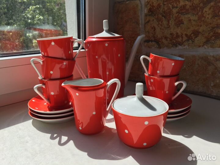 Кофейный сервиз ГДР винтаж