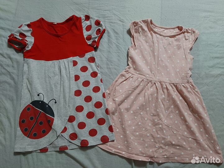 Большой пакет вещей на девочку 92-104