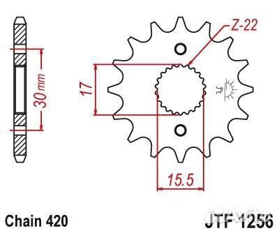 Звезда ведущая JTF1256 13