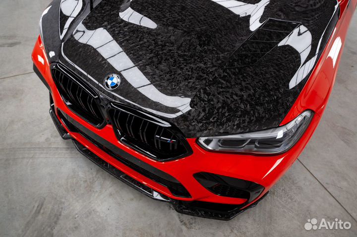 Карбоновый обвес, тюнинг BMW X6m F96 Red megalodon