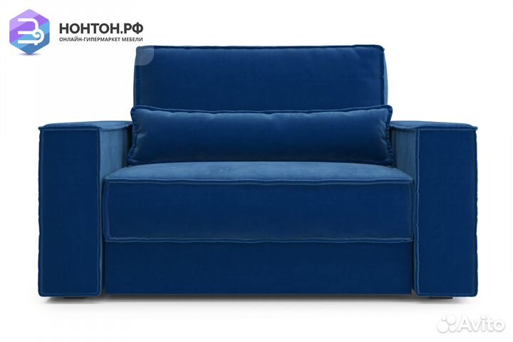 Кресло тик-так Сохо темно-синее