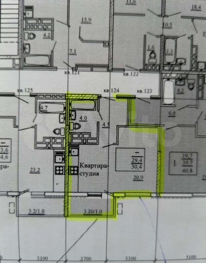 Квартира-студия, 30,4 м², 10/25 эт.