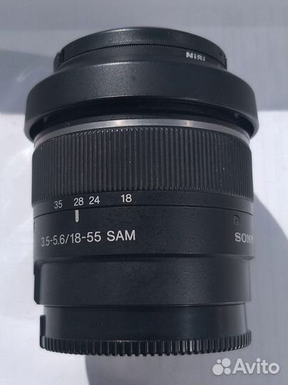 Объектив Sony A 18-55+Бленда+фильтр