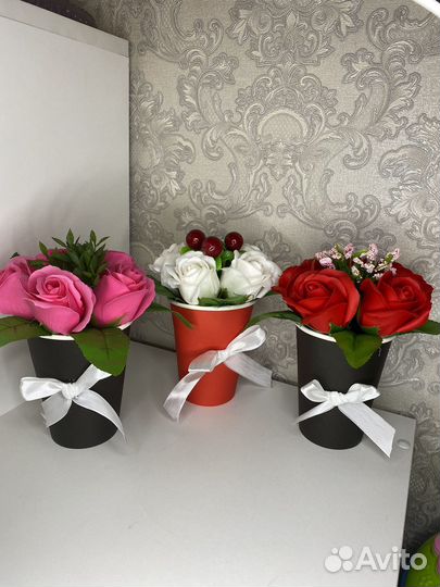 Букет комплимент из мыла