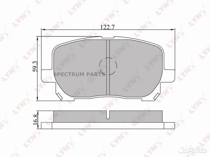 Lynxauto BD7531 Колодки тормозные дисковые перед