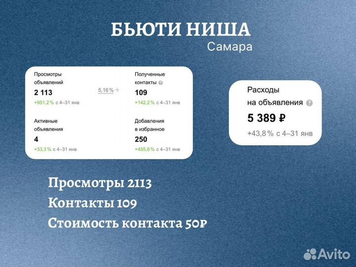 Консультация авитолога для частных услуг