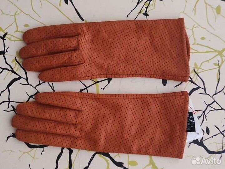 Перчатки перфорированная кожа