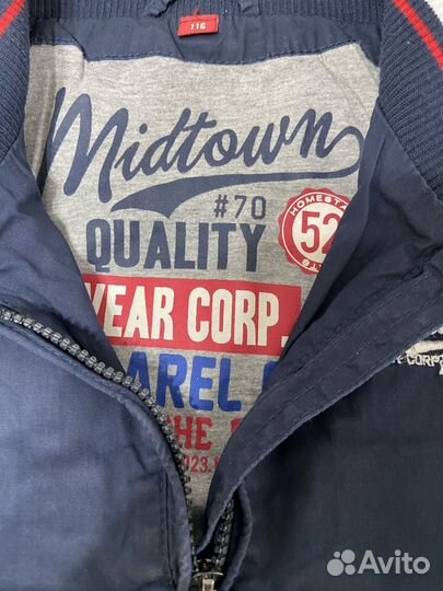 Ветровка бомбер на мальчика рост 116