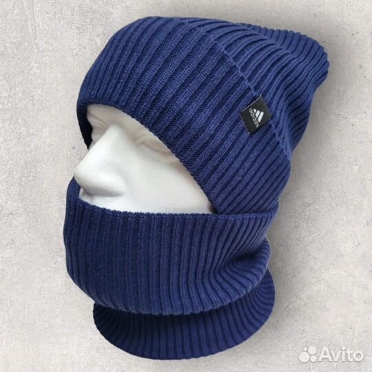 Комплект шапка и снуд зимний для мальчика