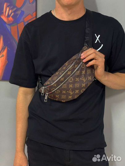 Бананки кожаные LV