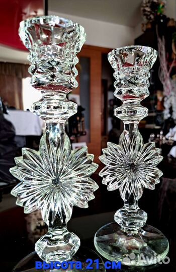 Подсвечник хрустальный СССР 2 шт