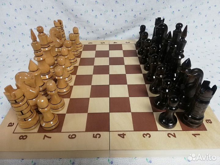 Шахматы большие фигуры ручной работы