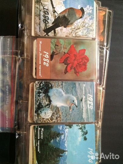 Календарики 80 гг, разная тематика