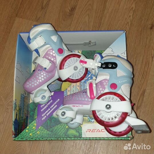 Роликовые коньки детские раздвижные