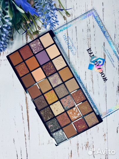 Палетки теней для век