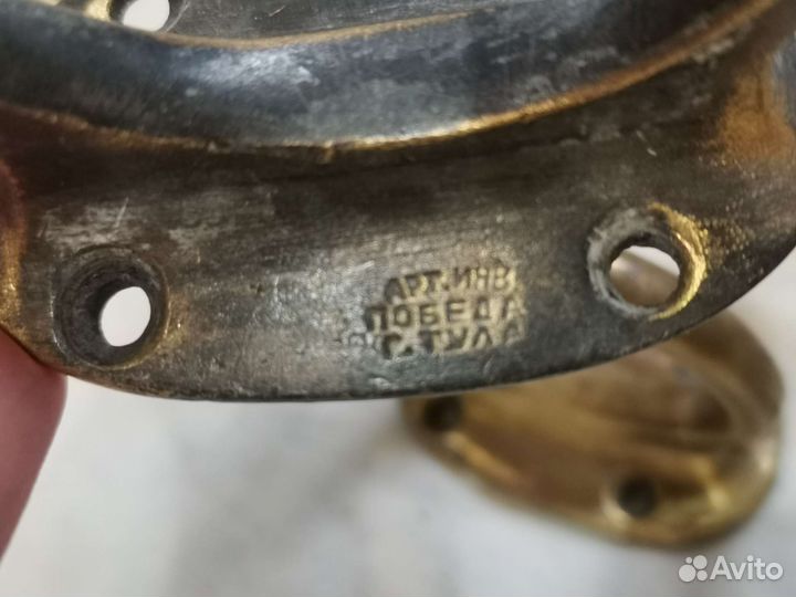 Вешалка крючки старинные бронза латунь