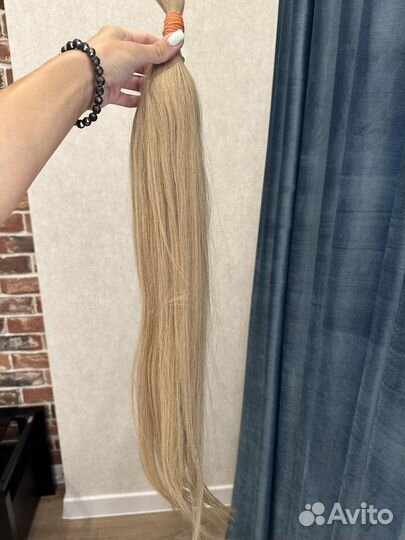 Волосы для наращивания 70 см блонд