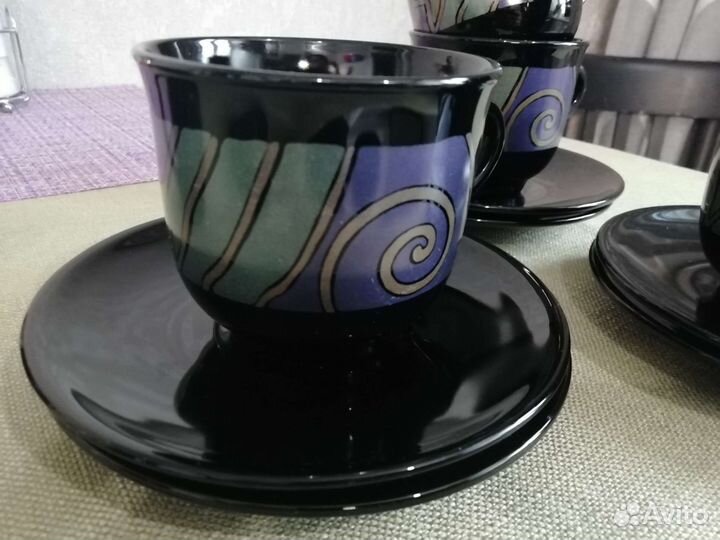 Чашка с блюдцем. 6шт