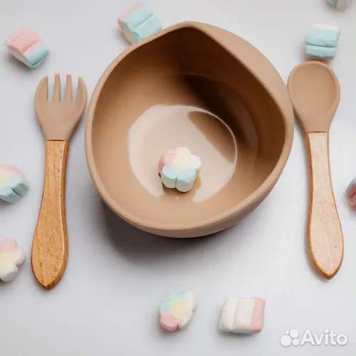 Детская силиконовая посуда