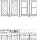 Кухня Ирина белый матовый