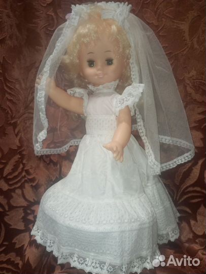 Кукла Невеста сип Кругозор СССР С этикеткой 45см