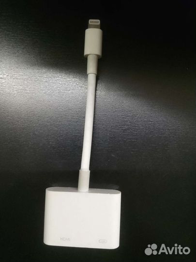 Адаптер Apple Lightning - Digital AV белый