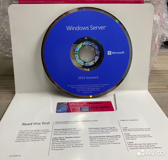 Windows Server 2022 16 core OEM DVD