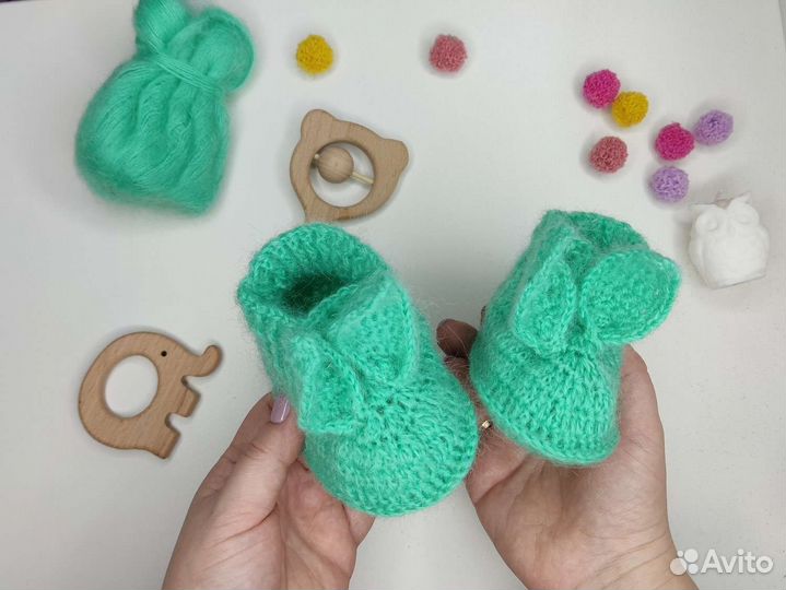 Пинетки вязаные ручная работа