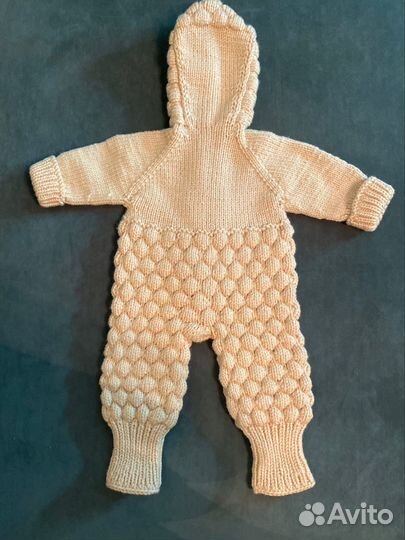 Вязаный комбинезон 62-68