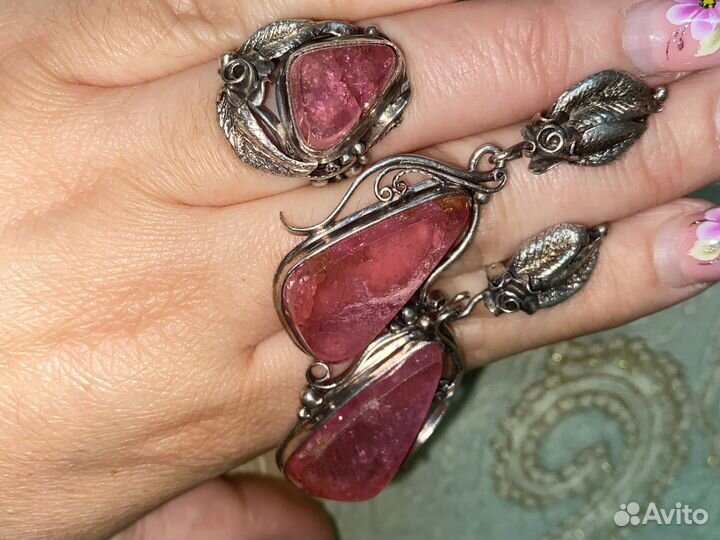 Серебро турмалин