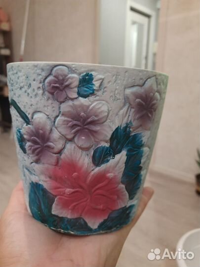 Горшок керамический,б/у