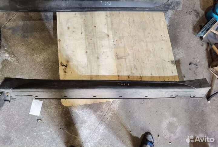 Накладки на пороги Туксон хундай