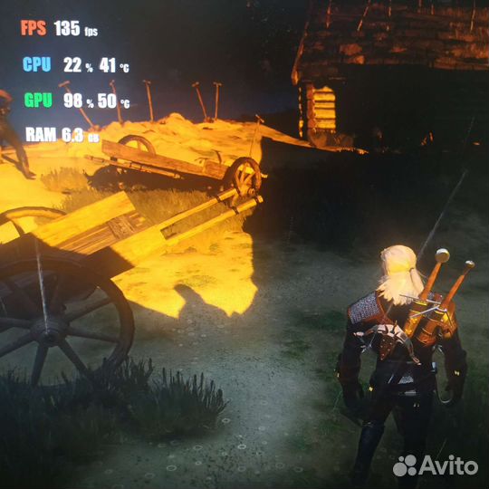 Белый игровой компьютер с intel, amd, 16gb ddr4