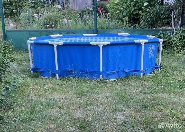 Каркасный 2 м бассейн intex с пологом с фильтром