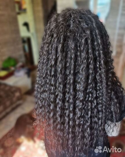 Наращивание афрокудри