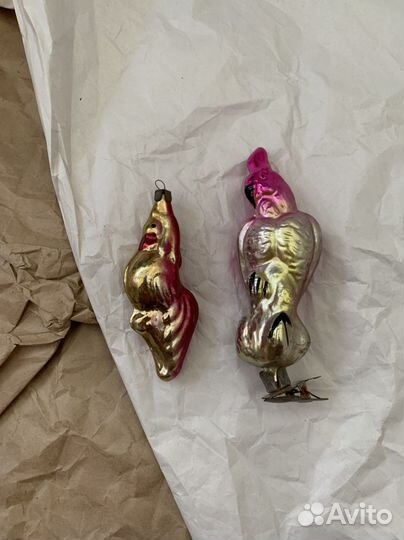 Ёлочная игрушка петушок СССР