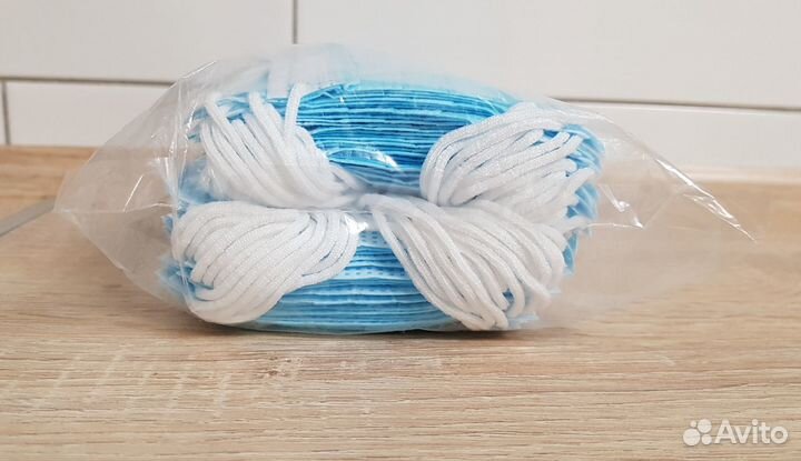 Маски медицинские, одноразовые, трёхслойные, новые