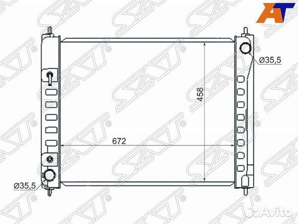 Радиатор nissan murano, nissan murano #Z51 07-16