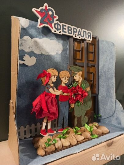 Поделка на 23 февраля в детский сад/школу